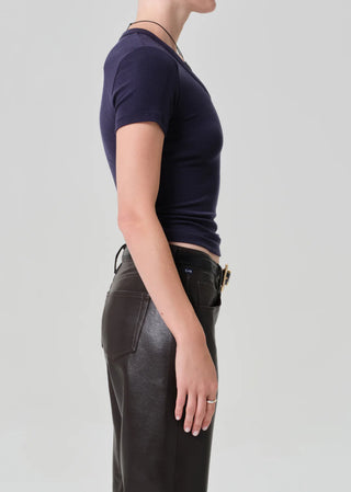 Citizens Of Humanity Maude U Neck Tee - Navy