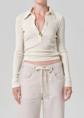 Citizens Of Humanity Brea 60's Polo - Dune