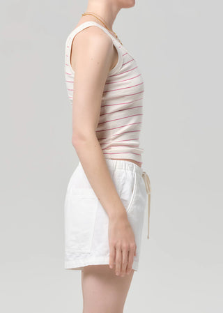 Citizens Of Humanity Faye Tank - Raspberry Stripe
