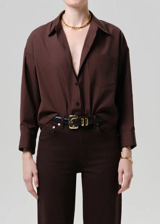 Citizens Of Humanity Petit Ami Shirt - Brun