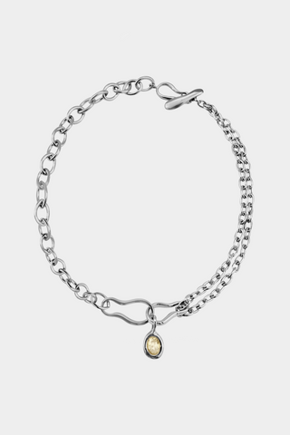 Kara Yoo Ramona Necklace + Ami Charm - Butter / Gold Plated Brass