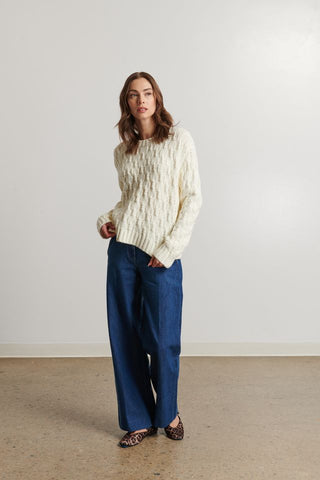 Line The Label Leon Sweater- Pearl
