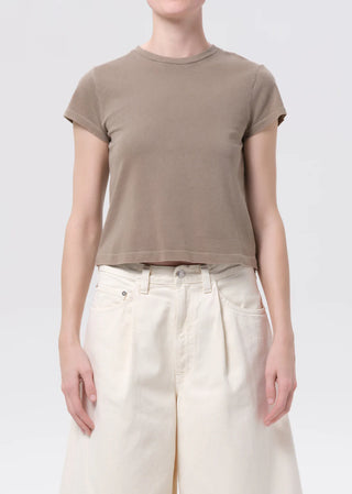 Agolde Adine Shrunken Tee - Trail