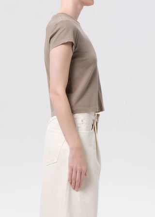 Agolde Adine Shrunken Tee - Trail