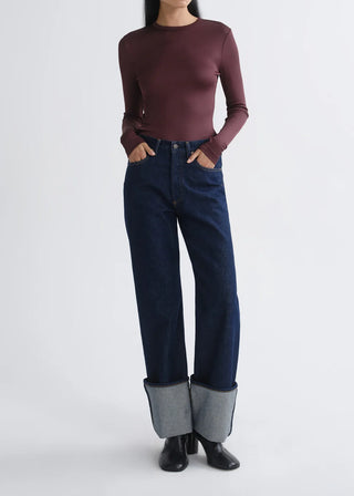 Agolde Delphi Slim Tee - Corinth