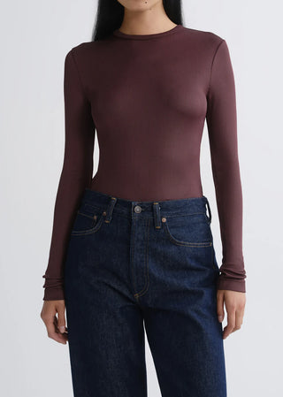 Agolde Delphi Slim Tee - Corinth