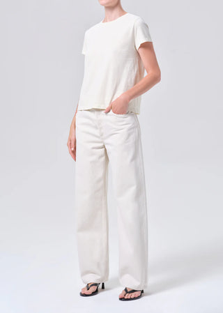 Agolde Long Line Adine Tee - Blonde