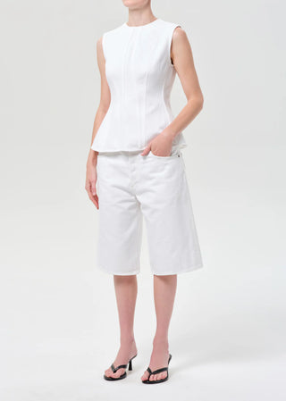 Agolde Corbin Denim Shell - Marshmallow