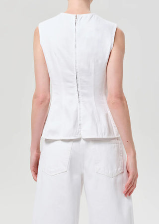 Agolde Corbin Denim Shell - Marshmallow