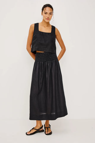 Rails Alessa Skirt - Black Linen