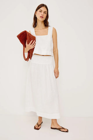 Rails Alessa Skirt - White Linen