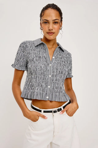 Rails Alton Top - Black Gingham