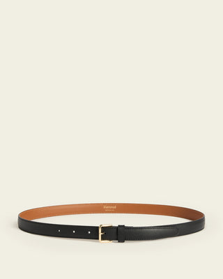 Flattered Barbara Belt in Black Leather