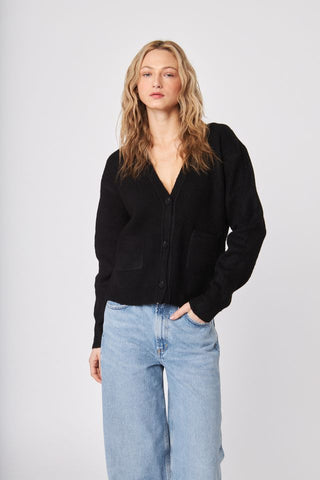 John + Jenn Braxton Cardigan in Caviar