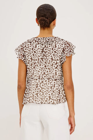 Rails Carmine Top - Espresso Daisy