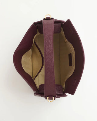 The Horse Clementine Bag in Plum & Gold