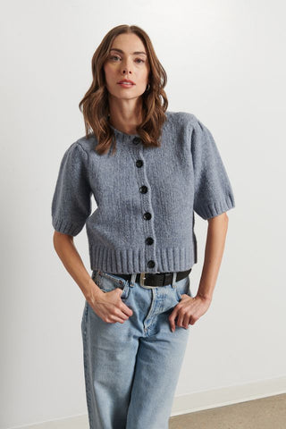 Line The Label Coco Cardigan in Oxford Evening