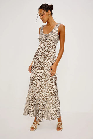 Rails Dahlia Dress - Espresso Daisy Gingham