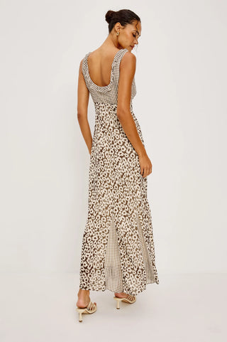 Rails Dahlia Dress - Espresso Daisy Gingham