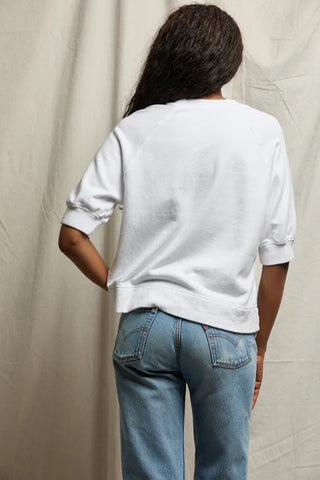 PerfectWhiteTee Effie French Terry Sweatshirt - White