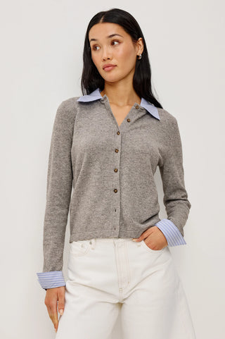 Rails Eryn Sweater - Heather Grey Poplin Mix