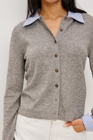 Rails Eryn Sweater - Heather Grey Poplin Mix