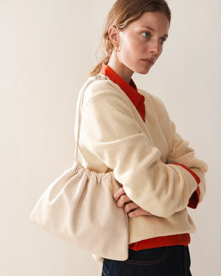 The Horse Fin Drawstring Bag in Oat