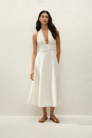 Faithfull Bianca Midi Dress - White