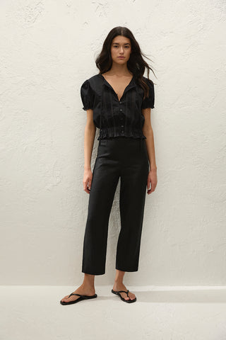 Faithfull Fiora Blouse - Fresco Lace Black