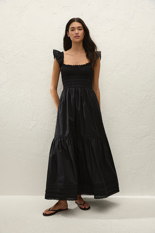 Faithfull Valentina Maxi Dress - Fiore Lace Black