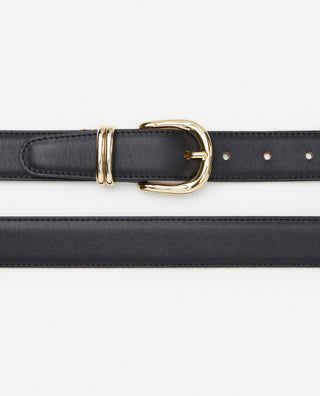 Flattered Beatrice Belt - Black Leather