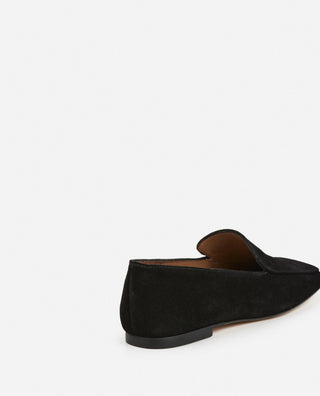 Flattered Ellis Suede Loafer in Black