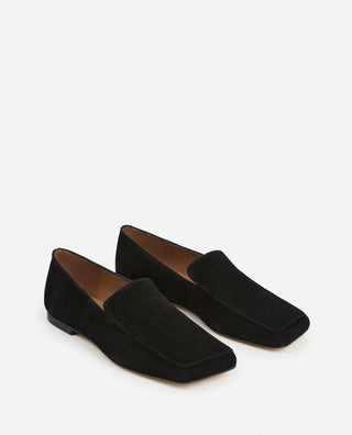 Flattered Ellis Suede Loafer in Black