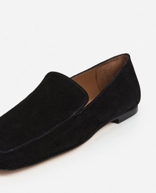 Flattered Ellis Suede Loafer in Black