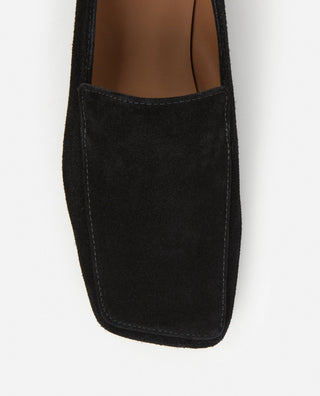 Flattered Ellis Suede Loafer in Black