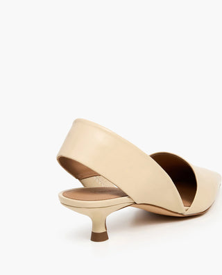 Flattered Ninni Leather Heel - Creme