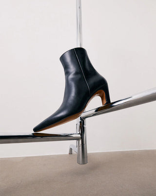 Flattered Xena Leather Boot in Black