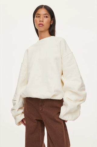 Oval Square Crewneck Sweat - Off White