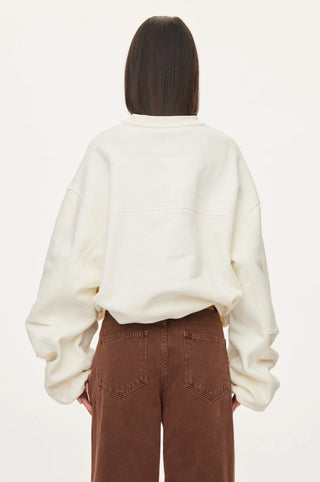 Oval Square Crewneck Sweat - Off White