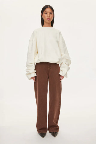 Oval Square Crewneck Sweat - Off White