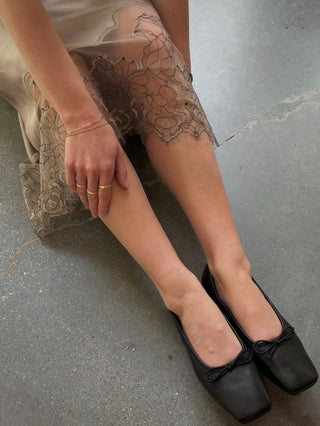 Flattered Kim Ballet Flat - Black