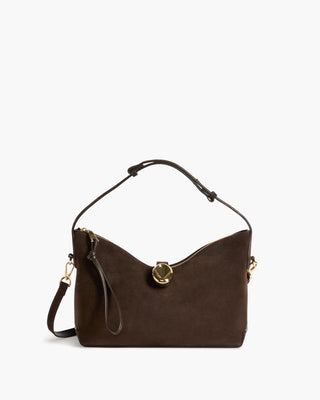 Flattered Gaia Handbag Suede - Chocolate