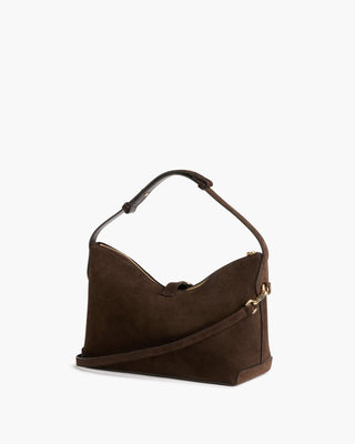 Flattered Gaia Handbag Suede - Chocolate
