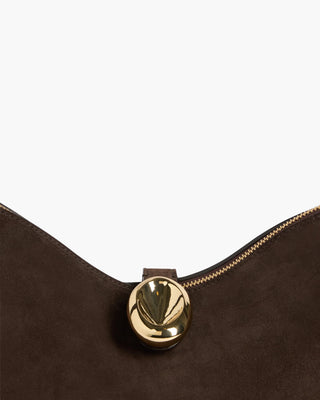 Flattered Gaia Handbag Suede - Chocolate