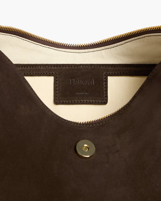 Flattered Gaia Handbag Suede - Chocolate
