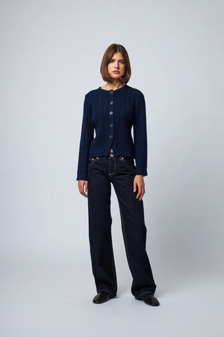 Line the Label Harriet Sweater in Liberty Blue