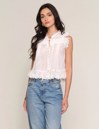 Heartloom Amina Top - Eggshell