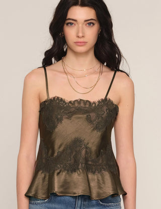 Heartloom Mirai Cami in Olive