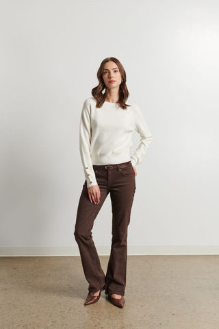 Line The Label Cecily Sweater- Vanilla