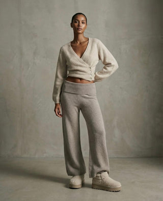 American Dreams Mariya Wrap Cardigan in Beige